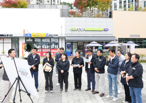 이순신고등학교 앞 도로 현장 방문
